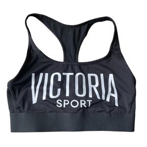 Victoria Secret | Women's Black Logo Sports Bra | Light Support | S